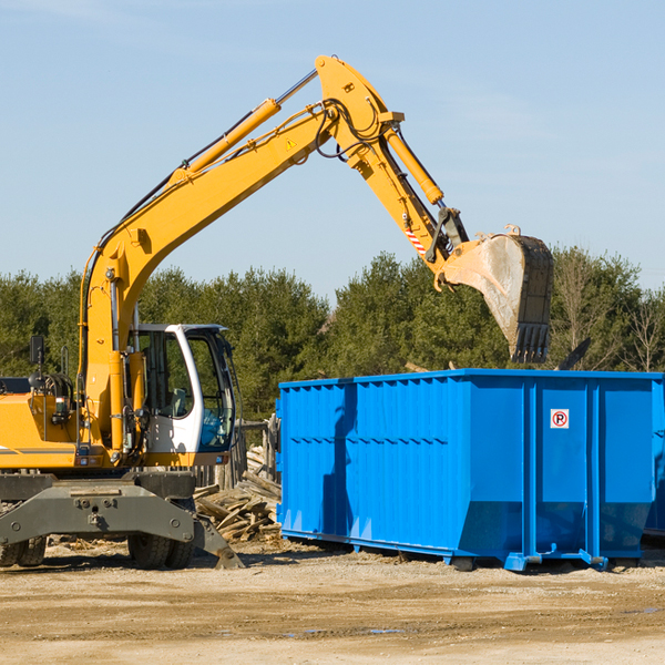 are there any restrictions on where a residential dumpster can be placed in Jasper